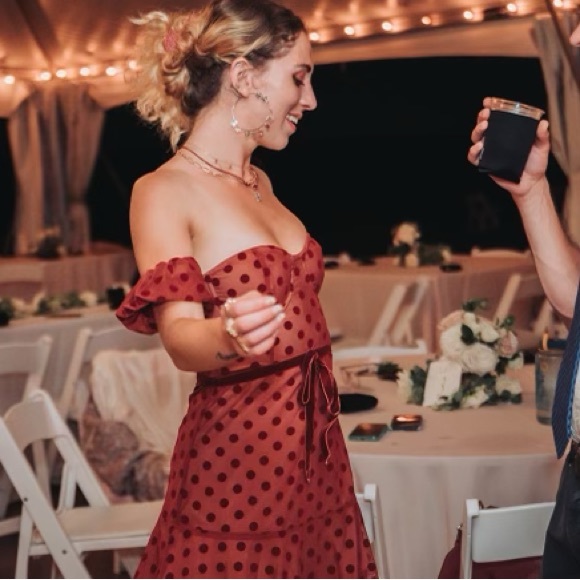 For Love and Lemons dotty party dress